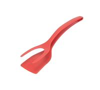 Pinze a spatola per Uova, spatola 2 in 1 per Uova Fritte, Multifunzione, in Nylon, Antiaderente, per Pancake, Hamburger, Uova, spatola per Uova Fritte, Strumento di Cottura
