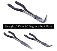 Pinze Amtech Extra Lunghe 11" Dritte Piegate 45/90 Gradi Heavy Duty