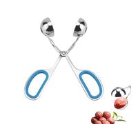 Pinze Antiaderenti per Polpettine, Acciaio Inossidabile 7.1 * 2.8 * 1.4 Inch Polpette Stampo Macchina per Polpette Cucchiaio per Polpette per Cucina Polpette Di Pesce Polpette(Blu)