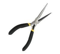 Pinze con becco a punta e lunga Utensile Appuntito Spellafili E Serraggio | Pinze con Becco Allungato per Casa Industria Edilizia Officina Automotive Elettricisti Tecnici Meccanici Nero