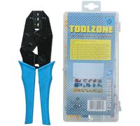 Pinze crimpatrici elettriche a cricchetto con picche terminali isolate 76pz