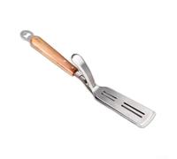 Pinze da barbecue e spatola in acciaio inox, pinze per barbecue con apribottiglie, con manico in legno di acacia, per cucinare all'aperto per Weber e Broil King