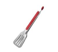 Pinze da Chef Pinze For Bistecca Con Manico In Silicone In Acciaio Inossidabile For Cucinare Carne Alla Griglia BBQ Clip Pinze Morsetto(Rot,26cm)