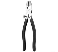 Pinze da corsa per vetro con ganasce curve Set regolabile Vite Punte in gomma Manici in PVC antiscivolo Strumento per vetro colorato in acciaio ad alto tenore di carbonio