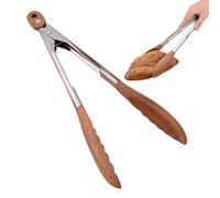 Pinze da cucina antiscivolo - Pinze da portata | Pinze da cucina antiscivolo con manico in acciaio inox | Pinze per servire pasta | Utensili da portata per insalata per pane sottaceti, barbecue e