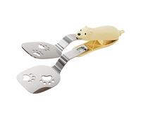 Pinze da cucina - Bear in acciaio per alimenti, utensile per bistecca, antiscivolo, resistente al calore, spatola per casa, ristorante, barbecue, pasta, toast, frittura, dessert
