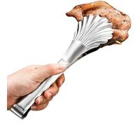 Pinze da cucina, con manici antiscivolo e forma ondulata, per cucina e insalata, per l'uso in ristoranti, hotel, panetterie, barbecue, giardino, picnic e campeggio