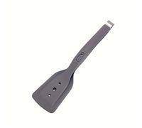 Pinze da cucina in acciaio inossidabile con punte in silicone, paletta 2 in 1 resistente al calore for grigliare e cucinare sul piano cottura(Gray)