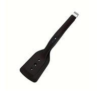 Pinze da cucina in acciaio inossidabile con punte in silicone, paletta 2 in 1 resistente al calore for grigliare e cucinare sul piano cottura(Black)