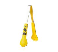 Pinze da cucina in acciaio inox a forma di zampa di gatto, per insalata, pane, barbecue, panini, barbecue, grill, cottura al forno, utensili da cucina (giallo, M)