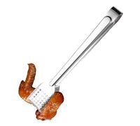 Pinze da cucina in acciaio inox, pinze da cucina in acciaio inox, pinze da barbecue in acciaio inox, resistenti al calore, pinze per barbecue per hot dog, buffet, matrimoni, barbecue