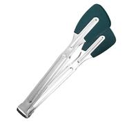 Pinze da cucina in silicone, pinze a buffet in acciaio inossidabile, pinze da cucina in acciaio inossidabile | Utensili da servizio resistenti al calore, utensili da cucina anti-guasto per afferrare