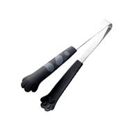 Pinze da cucina in silicone resistente al calore, pinze da cucina per gatti, pinze da cucina in acciaio inox, pinze con punta in silicone, pinze per toast, pinze per barbecue, manico antiscivolo
