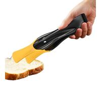 Pinze da cucina per cucinare, design a bocca di becco d' in silicone resistente al calore, pinze a manico lungo per grigliare, pinze da cucina multiuso, manico antiscivolo, spatola per carne per