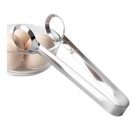Pinze da cucina - Pinze per uova in acciaio inox, per servire piccole e antiscivolo, strumento multiuso di presa alimentare per uova sode, insalata, pane e pasticceria,