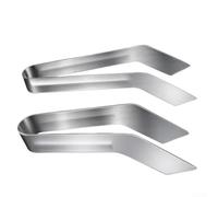 Pinze da giardinaggio in acciaio inox, confezione da 2 pezzi, per trapiantare piante giovani e sostenere lo sviluppo delle radici post-spostamento (grande + piccola)