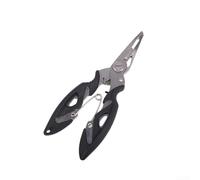 Pinze da pesca a becco curvo, in acciaio inossidabile, per la rimozione dell'amo, il taglio della lenza e la crimpatura del filo, materiale 3Cr13, strumento di pescatore con funzione di bloccaggio