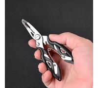 Pinze da pesca con punta ad anello diviso e taglierina per lenza, strumento multiuso per la rimozione dell'amo da pesca, in acciaio inox, per acqua salata/acqua dolce