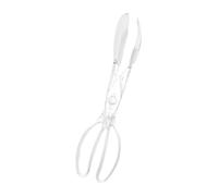 Pinze da portata in plastica con manico a forbice, pinze per alimenti staccabili per insalata e pane, clip in PP trasparente resistente al calore, 1 confezione trasparente