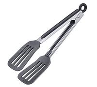 Pinze da portata Westmark, Con manici grandi in silicone e impugnature gommate, Lunghezza: 26,5 cm, Acciaio inox/plastica/silicone, Comfort Silicone Mini, Argento/nero, 16112270