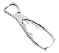 Pinze da tè in acciaio inox resistenti progettate per rompere torte e mattoni Puerh e schiacciare le noci con serratura sicura per una conservazione sicura, argento (304)