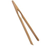 Pinze di bambù,Pinza da Cucina Bambu,Pinze da cucina in legno,Toast in Legno pinze,Pinze per Barbecue,Riutilizzabili,Sala da pranzo,Servizio da tè,Tostapane,Buffet,Insalata,20cm,1 pezzo