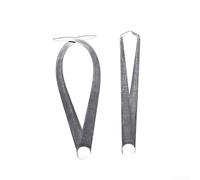 Pinze di misurazione in acciaio inox con orientamento a doppia gamba e giunto centrale solido per una cattura uniforme delle dimensioni (150 mm)