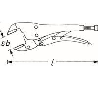 HAZET Gripzange 755-6A | automatische Einstellung | Einhand-Bedienung | variable Klemmkraft-Einstellung |einfache und sichere Entriegelung- Zange bleibt geschlossen, bis die Entriegelung betätigt wir