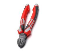 Pinze diagonali da 17,8 cm con morsetto per carta, in acciaio resistente, con impugnatura morbida, taglia tagliafili, taglio industriale