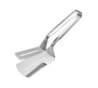 Pinze for bistecche in acciaio inossidabile, spatola for girare il cibo da barbecue, pinze for hamburger, pizze, torte, pesce, pane