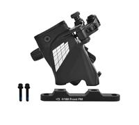 Pinze for Freni A Disco Idraulici con Trazione A Filo, Set di Freni A Disco Idraulici A Montaggio Piatto for Bici da Strada (Anteriore E Posteriore)(Black Front Brake)