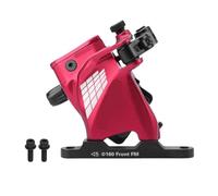 Pinze for Freni A Disco Idraulici con Trazione A Filo, Set di Freni A Disco Idraulici A Montaggio Piatto for Bici da Strada (Anteriore E Posteriore)(Red Front Brake)