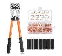 Pinze For Terminali A Tubo Hex Crimp Tools HX-50B 6-50mm2/AWG 10-0 Multitool Batteria Capocorda Cavo Utensili Manuali Crimpatura Precisa(HX-50B Terminal O)
