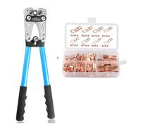 Pinze For Terminali A Tubo Hex Crimp Tools HX-50B 6-50mm2/AWG 10-0 Multitool Batteria Capocorda Cavo Utensili Manuali Crimpatura Precisa(HX-50B Terminal B)