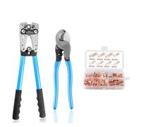 Pinze For Terminali A Tubo Hex Crimp Tools HX-50B 6-50mm2/AWG 10-0 Multitool Batteria Capocorda Cavo Utensili Manuali Crimpatura Precisa(50B-130 Terminal B)