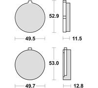 PINZE FRENO ORGANICHE kH38 SUZUKI GS 500 78-79, GS 550 77-81, GS 1000 78-80, ANT