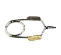 Pinze in acciaio inox per legare mosche con impugnatura in ottone e comodi cuscinetti per tenere le piume in modo sicuro senza danni durante la creazione di mosche secche o ninfe colore argento 6,2 cm