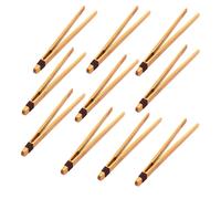 Pinze in legno di bambù multiuso ed ecologiche per insalata toast alimentare