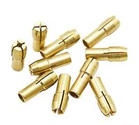 Pinze in ottone di grado professionale, set da dieci pezzi con dado sicuro M8 x 0 da 75 mm per l'uso in tutte le applicazioni di utensili rotanti
