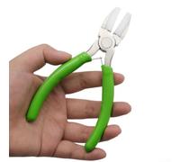 Pinze in plastica a bocca piatta, pinze in nylon da 15,2 cm, pinze piatte a becco in plastica, per la creazione e la riparazione di gioielli, 14 x 7 x 1 cm