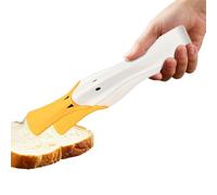 Pinze in silicone con design a forma di - 38 g, pinza per toast a becco d', utensile da cucina resistente al calore | Pinze da cucina antiscivolo per tostapane, fritture, servire, afferra