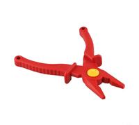 Pinze isolate VDE 1000 V a becco piatto professionale per sicurezza ad alta tensione, manipolazione capocorda e raccordo a presa, design rosso da 19 cm