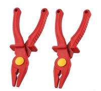 Pinze isolate VDE 1000 V, pinza crimpatrice a becco piatto da 19 cm, per elettricisti, pinze di sicurezza ad alta tensione con manico ergonomico per lavori dal vivo, test di circuito e