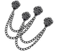 Pinze magnetiche per abbigliamento, 2 pezzi, decorative, antiscivolo, M