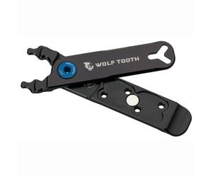Pinze Multi-Tool Combo Masterlink Wolf Tooth Componenti Nere Con Bullone Blu