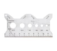 Pinze multifunzione per filettature con doppia scala incisa resistente alla corrosione in acciaio inossidabile Strumento di misurazione per filettature industriali Dispositivo di misurazione