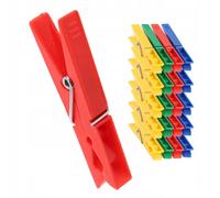 Pinze per abbigliamento, clip in plastica resistente, 20 pezzi,...