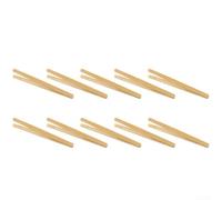 Pinze per alimenti in legno, 10 pezzi, per toast, insalata, zucchero, ghiaccio, tè, per servire circa 18 cm, utensili da cucina adatti per la colazione (A)