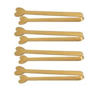 Pinze Per Alimenti Per Ghiaccio - 4 Pinze Per Barbecue Con Presa Facile, Utensile Da Cucina Creativo Antiscivolo, Design A Forma Di Cuore | Strumento Per Afferrare Biscotti Con Gelatina Di Limone, Car