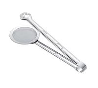 Pinze per alimenti, pinza per colino per olio da cucina, pinze per colino da cucina a forma di orso , pinza per filtro per frittura ad olio, colino a maglia fine in acciaio inox
